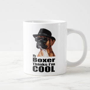 Caneca De Café Grande Sou Legal Cachorro Boxer