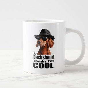 Caneca De Café Grande Sou Legal Dachshund