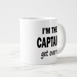 Caneca De Café Grande Sou o Capitão. Supere isso - engraçado