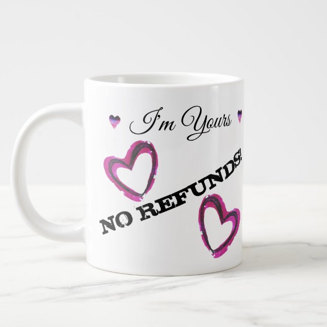 Caneca De Café Grande Sou seu, sem ressarcimento! (Esquerda)