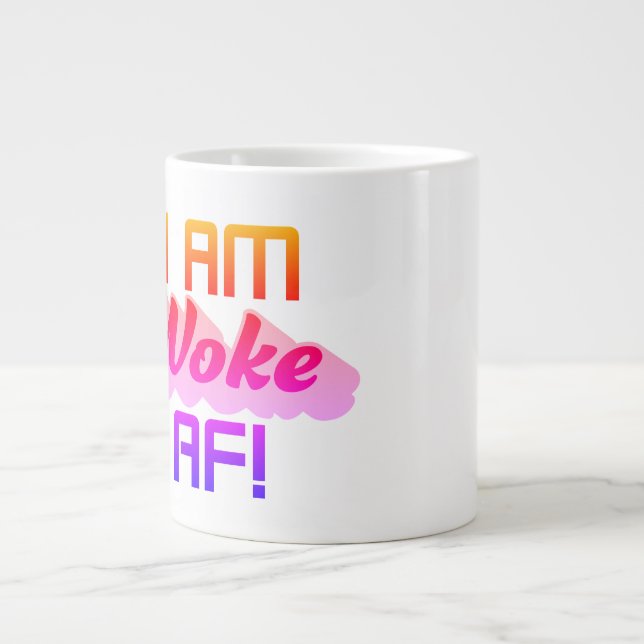 Caneca De Café Grande Sou Woke AF! (Frente)