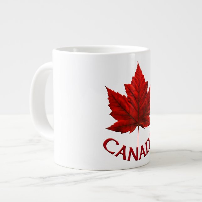Caneca De Café Grande Souvenir do Canadá  (Frente Esquerda)