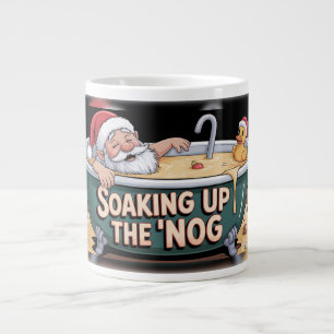 Caneca De Café Grande Spa de Leite de Coco do Papai Noel