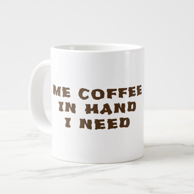 Caneca De Café Grande Specialty Mug (Frente Esquerda)