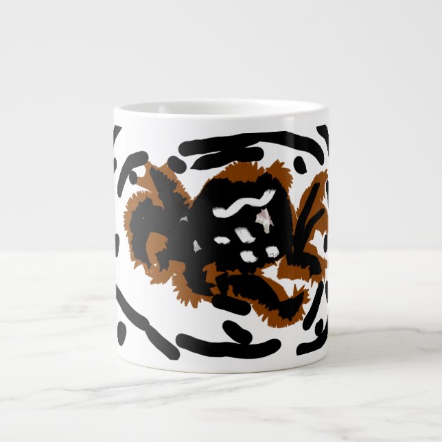 Caneca De Café Grande Spider Latte love (Frente)