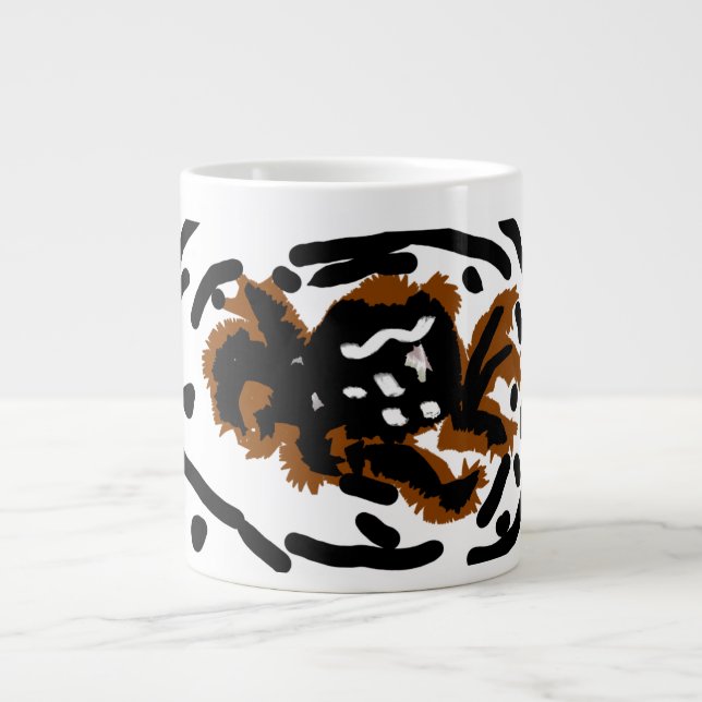Caneca De Café Grande Spider Latte love (Frente)