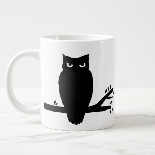 Caneca De Café Grande Spooky Owl Silhouette