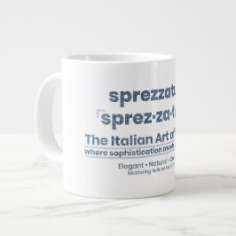Caneca De Café Grande SPREZZATURA: A ARTE ITALIANA DA MODA-BlueDenim