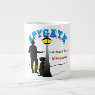 Caneca De Café Grande Spygate (está chovendo lá fora)
