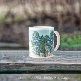 Caneca De Café Grande Stand Of Trees