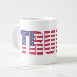 Caneca De Café Grande Star Spangled "Trump"