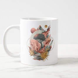Caneca De Café Grande Stardust Bloqueio Sobre Etapas Cósmicas