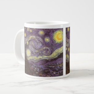 Caneca De Café Grande Starry Night por Vincent van Gogh, Vintage Fine Ar