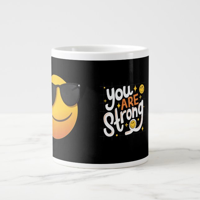 Caneca De Café Grande  Start Your Day Strong (Frente)