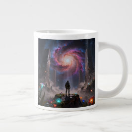 Caneca De Café Grande Stellar Path – Journey Through the Universe´3