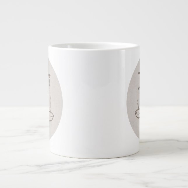 Caneca De Café Grande Sternzeichen Waage -  (Frente)