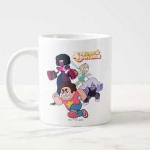 Caneca De Café Grande Steven Universe   Ação do grupo Crystal Gem