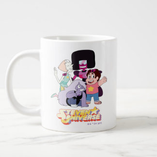 Caneca De Café Grande Steven Universe | Grupo Crystal Gem Huddle