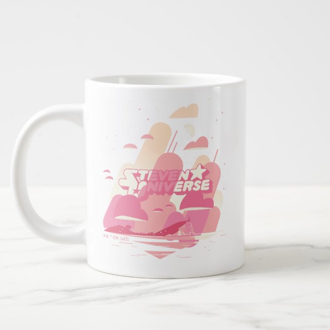 Caneca De Café Grande Steven Universe | Praia (Esquerda)