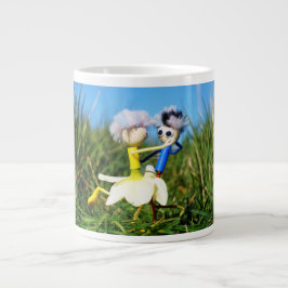 Caneca De Café Grande Stijldansende Fubby's in Narcissen jurk.