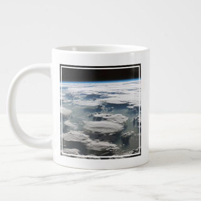 Caneca De Café Grande Stormy Sky Acima Da Amazônia (Esquerda)