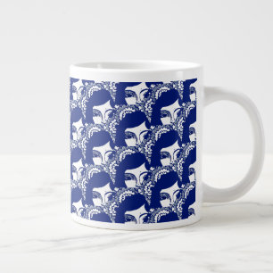 Caneca De Café Grande Strange Girl Floral Specialty Mug