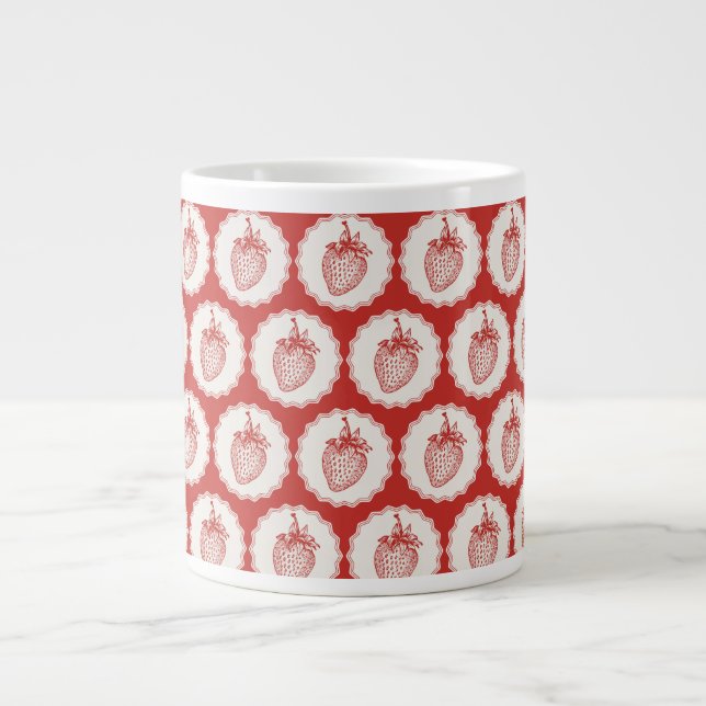 Caneca De Café Grande Strawberry (Frente)