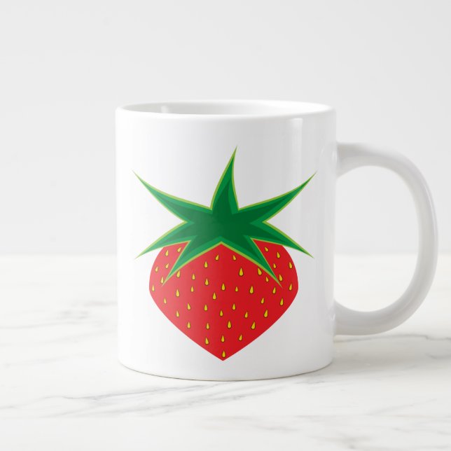 Caneca De Café Grande Strawberry Jumbo Mug (Direita)