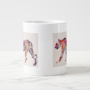 Caneca De Café Grande Stripey