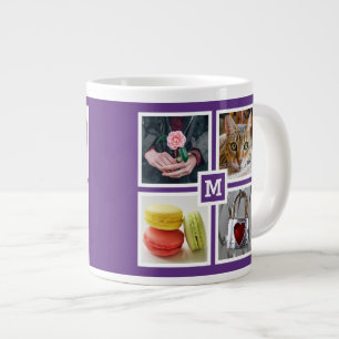 CANECA DE CAFÉ GRANDE SUAS 8 FOTOS E MÚLTIPLOS MONOGRAM