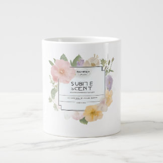 Caneca De Café Grande Subtle Scent Profile Label Custom Essential Oil & 