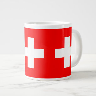 Caneca De Café Grande Suiça - Bandeira Suíça