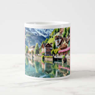 Caneca De Café Grande Suiça, Onde Beleza Nunca Termina