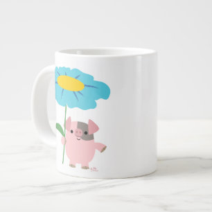 Caneca De Café Grande Suíno De Cartoon Bonito Com Jumbo Mug De Presente 