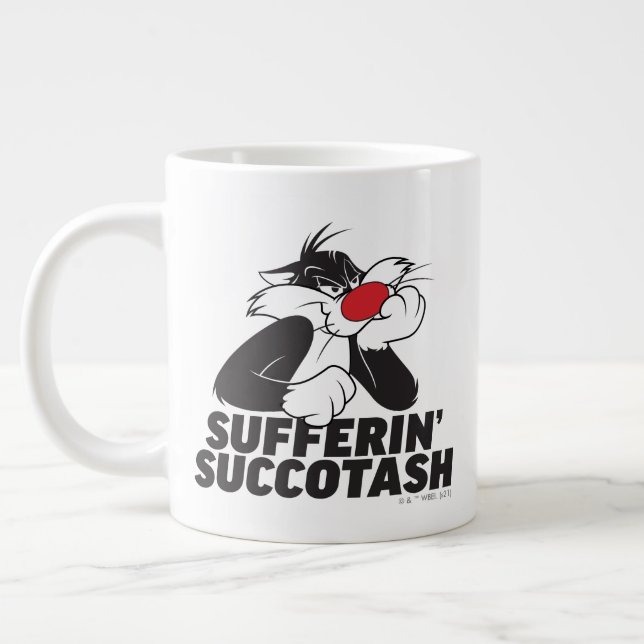 Caneca De Café Grande Sulking SYLVESTER™ "Sofferin' Succotash" (Esquerda)