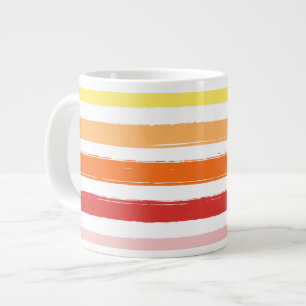 Caneca De Café Grande Summer Strips Mug - Sunset e Sunrise