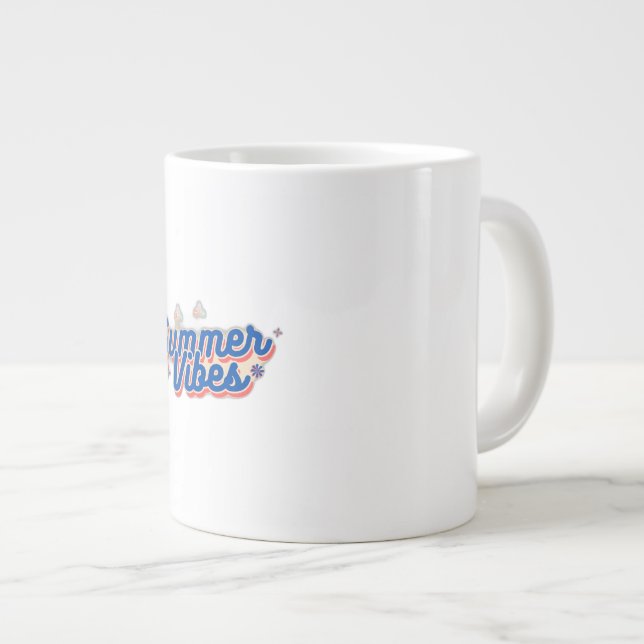 Caneca De Café Grande Summer Vibes (Frente Esquerda)
