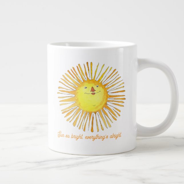 Caneca De Café Grande Sun so bright (Direita)