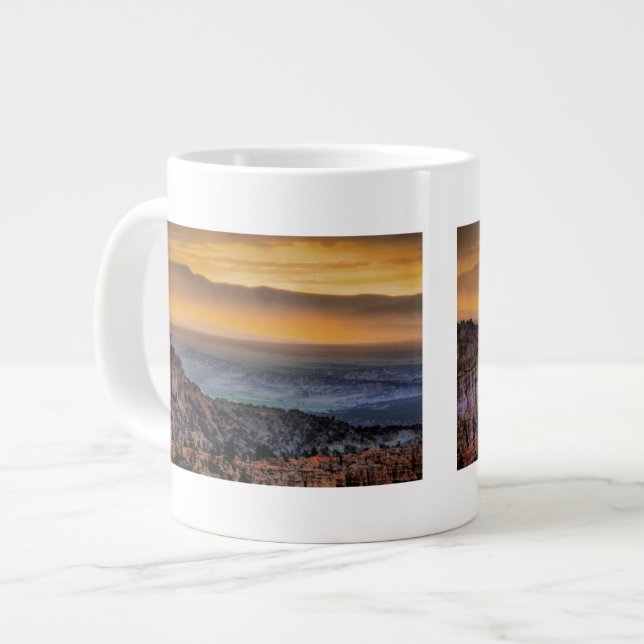 Caneca De Café Grande Sunrise no Bryce Canyon (Frente Esquerda)