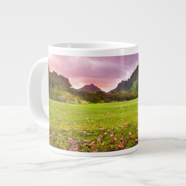 Caneca De Café Grande Sunset Jurássico (Frente Esquerda)