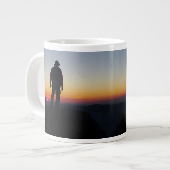Caneca De Café Grande Sunset - Mt Whitney - John Muir Trail (Frente Esquerda)
