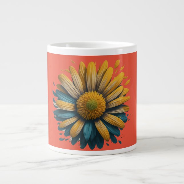Caneca De Café Grande Sunshine Daisy (Frente)