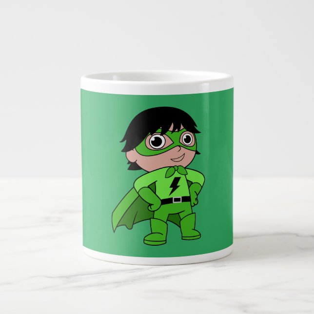 Caneca De Café Grande Super Boy Action Hero (Frente)