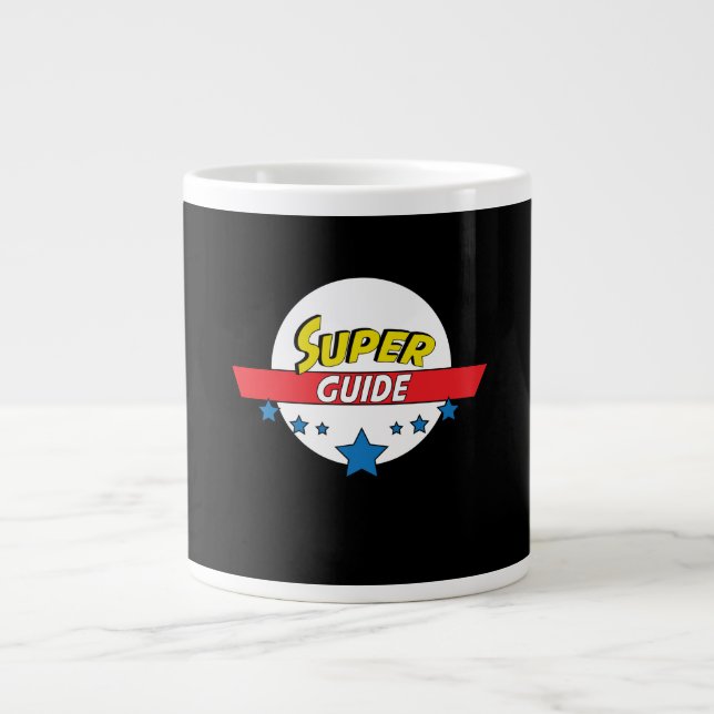 Caneca De Café Grande Super guia, #guide (Frente)