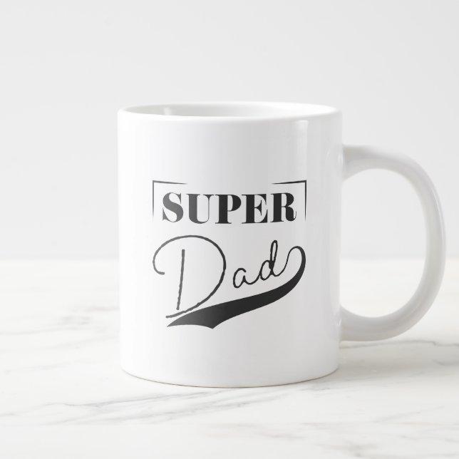Caneca De Café Grande Super Pai (Direita)