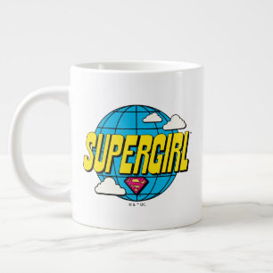 Caneca De Café Grande Supergirl Global Gráfico Pop