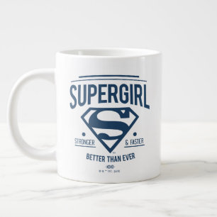 Caneca De Café Grande Supergirl Melhor Do Que Nunca Gráfico Retroativo