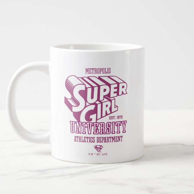 Caneca De Café Grande Supergirl Metropolis University, Departamento de a (Esquerda)
