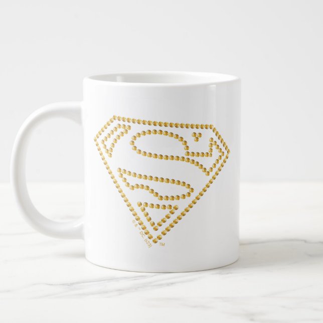 Caneca De Café Grande Supergirl Studed S-Shield (Esquerda)