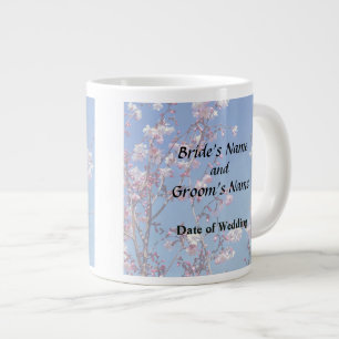 Caneca De Café Grande Suprimentos de Casamento com Ramos de Cerejeira